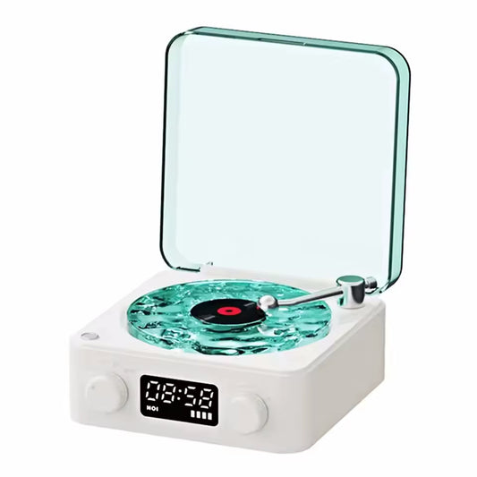 Mini Retro White Noise Bluetooth Speaker Portable Vintage Sleep Aid Bluetooth Speaker Subwoofer with RGB Light Support TF Card